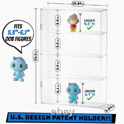 Oversized Display Case Compatible with Pop Out of Box, Acrylic Floating