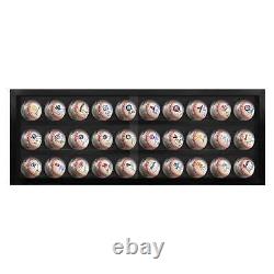 PENNZONI Baseball Display Case, Acrylic Hockey Puck Display Case, Holds 30 Balls