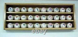 PENNZONI Baseball Display Case, Acrylic Hockey Puck Display Case, Holds 30 Balls
