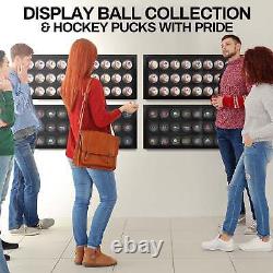 PENNZONI Baseball Display Case, Acrylic Hockey Puck Display Case, Holds 30 Balls