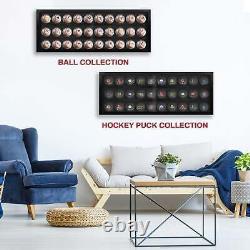 PENNZONI Baseball Display Case, Acrylic Hockey Puck Display Case, Holds 30 Balls