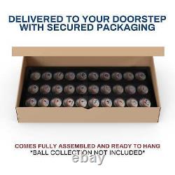 PENNZONI Baseball Display Case, Acrylic Hockey Puck Display Case, Holds 30 Balls