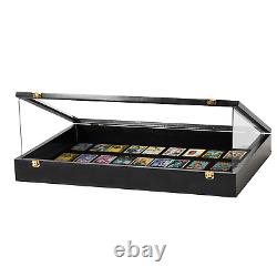 PENNZONI Trade Show Display Case Portable Black with Acrylic Side Guards