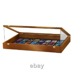 PENNZONI Trade Show Display Case with Acrylic Side Guards Walnut