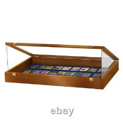 PENNZONI Trade Show Display Case with Acrylic Side Guards Walnut