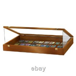 PENNZONI Trade Show Display Case with Acrylic Side Guards Walnut