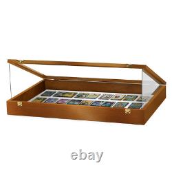 PENNZONI Trade Show Display Case with Acrylic Side Guards Walnut