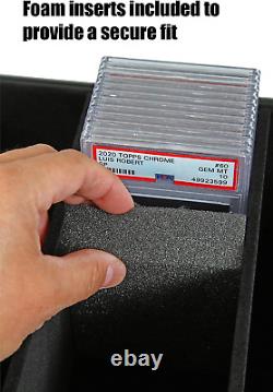 PREZA Graded Card Storage Box Premium Sports Card Display Case Holder for T