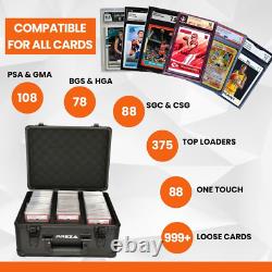 PREZA Graded Card Storage Box Premium Sports Card Display Case for Graded