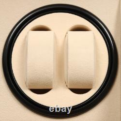 PU 4+6 Automatic Rotation Watch Winder Display Case Wooden Storage Box