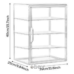 Pastry Case Clear Display Case Bread Storage Box 4 Layers Airtight