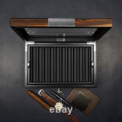 Pen Display Box Ebony Wood Pen Display Case, Fountain Pen Storage Box, 20 Pen O