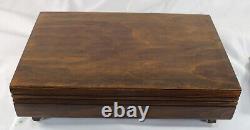 Pen Storage 946 Custom Built Interior Solid Mahogany Display Chest Vintage USA