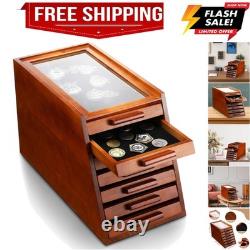 Pocket Knife Display Case Glass Top Display Case Holder Tool Storage Cabinet