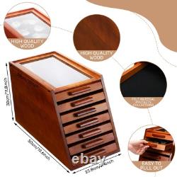 Pocket Knife Display Case Glass Top Display Case Holder Tool Storage Cabinet