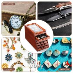 Pocket Knife Display Case Glass Top Display Case Holder Tool Storage Cabinet