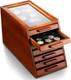 Pocket Knife Display Case Glass Top Display Case Holder Tool Storage Cabinet Wit