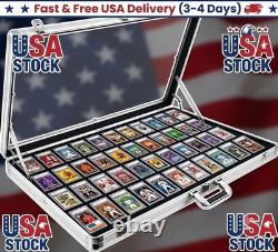 Portable Trading Card Show Display Case Large 34 x 22 Lockable Aluminum Case