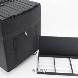 Portable Trolley Eyeglasses Display Case Oxford Fabric Storage Organizer Cabine