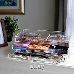 Premium Acrylic 3 Drawer Makeup Organizer Cosmetic Storage Jewelry Display Case