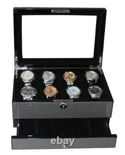 Quality Watch Jewelry Display Storage Holder Case Glass Box Organizer Gift n