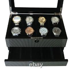 Quality Watch Jewelry Display Storage Holder Case Glass Box Organizer Gift n