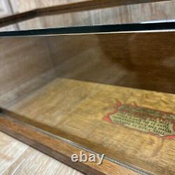 RARE Sealpackerchief General Store Handkerchief Oak And Glass Display Case