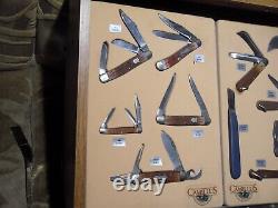 RARE VTG Camillus Knife Store Or Salesman Sample Display Box With 11 Knifes NICE