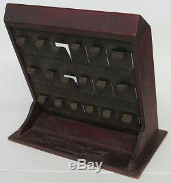 RARE Vintage Boye Needle Countertop Store Display Case Sewing Cabinet Antique