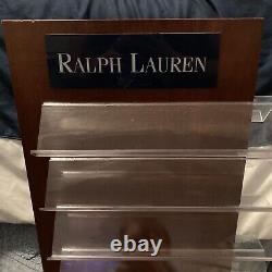 RARE Vtg Polo Ralph Lauren Sunglasses Eyeglass Store Display Case Stand 22