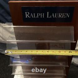 RARE Vtg Polo Ralph Lauren Sunglasses Eyeglass Store Display Case Stand 22
