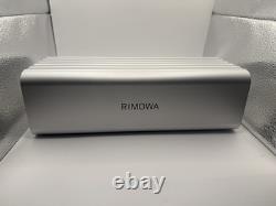 RIMOWA Anodized Aluminum Watch Case Display Box Luxury Travel Storage Triple