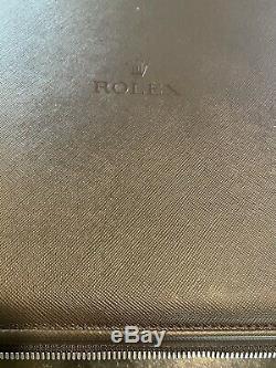 ROLEX Leather Watch Carry Case 12 Watch Display Storage Box Unused VERY RARE