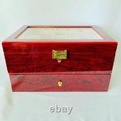 ROLEX Watch Display Case 20 Pieces Storage Collection Wooden Box For Collectors