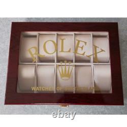 ROLEX Wrist Watch Storage Case of 10 Watch Collection Box For Display At Store