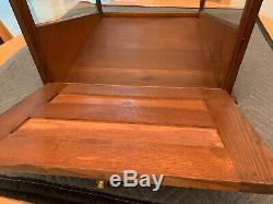 Rare Antique Late 1800's General Store Oak Display Cabinet Candy & Dry Goods