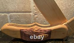 Rare CASE Knife Store Display Wooden Hand-Carved Case Knife Display