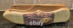 Rare CASE Knife Store Display Wooden Hand-Carved Case Knife Display