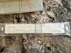 Rare Frederick Post 1460 Versalog Slide Rule & Leather Case With Store Display