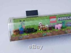 Rare Lego Minecraft Minifig Store Display Case Free Shipping