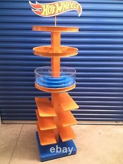 Rare Official Hot Wheels Toy Car Store Display Rack Stand 7 foot tall steel