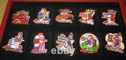 Red Hat Society Pins 41 Pin Collection Deluxe Display/Storage Case 40+ Member