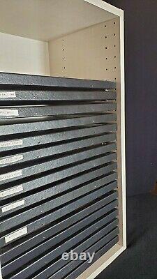 Riker Display Shadow Box Shelf, Holds 12x16 case cabinet storage collection