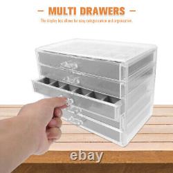 Rock Collection Box Multi Grid Display Case Rock Storage Organizer Crystal
