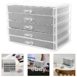 Rock Collection Box Multi Grid Display Case Rock Storage Organizer Crystal