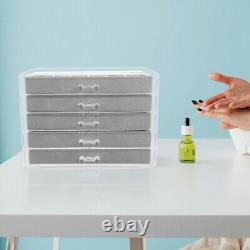 Rock Collection Box Multi Grid Display Case Rock Storage Organizer Crystal
