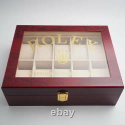 Rolex 10 Pieces Storage Display Case For Collectors Novelty Genuine NOT FOR SALE