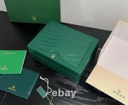 Rolex Box Empty Storage Display Case Leather