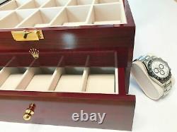 Rolex President Watch Display Box / Case Holds 20 watches