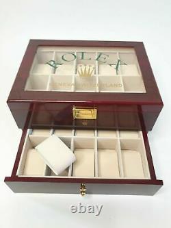 Rolex President Watch Display Box / Case Holds 20 watches